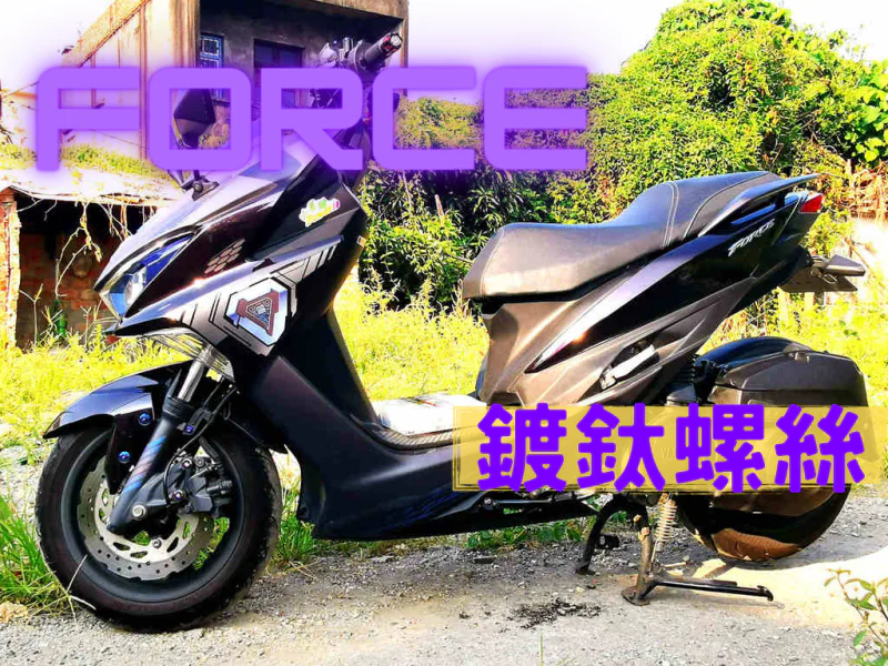 FORCE原廠裝式鍍燒鈦色全車外觀螺絲組盒