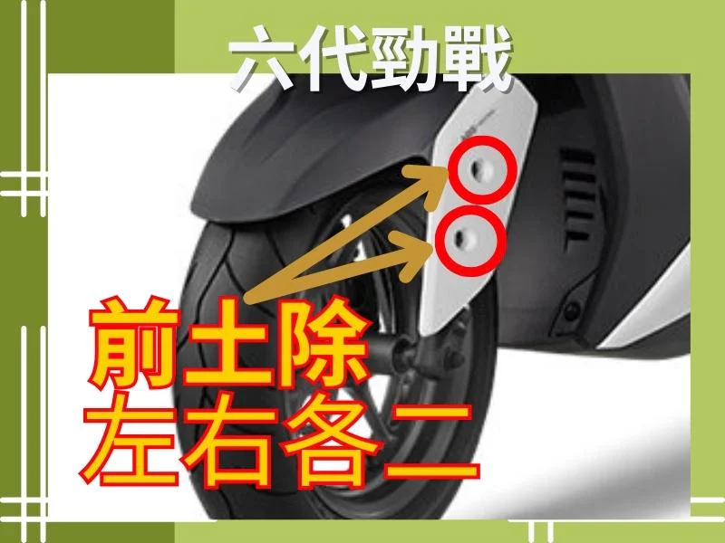 六代勁戰 前土除