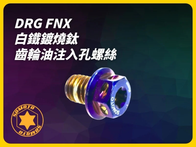 DRG FNX 齒輪油注入孔螺絲(附墊片) 白鐵鍍燒鈦/drg齒輪油螺絲/齒輪油注入孔螺絲