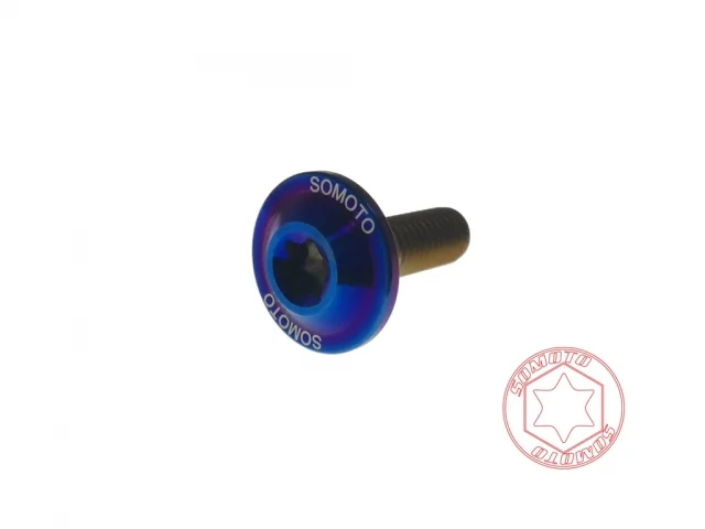 SOMOTO 【鈦合金】車牌螺絲 UFO M6X20 鍍燒色