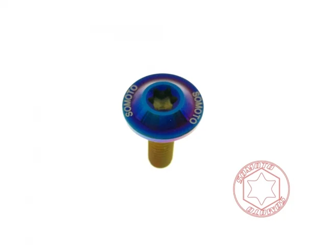 SOMOTO 【鈦合金】車牌螺絲 UFO M6X20 鍍燒色