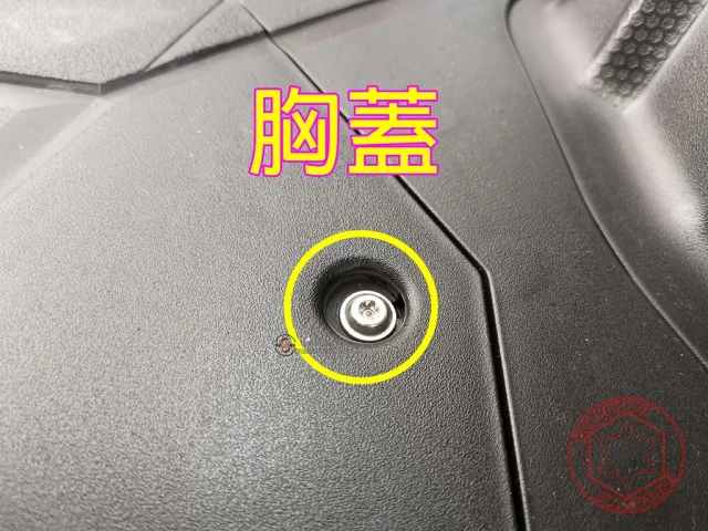 雷霆S胸蓋螺絲