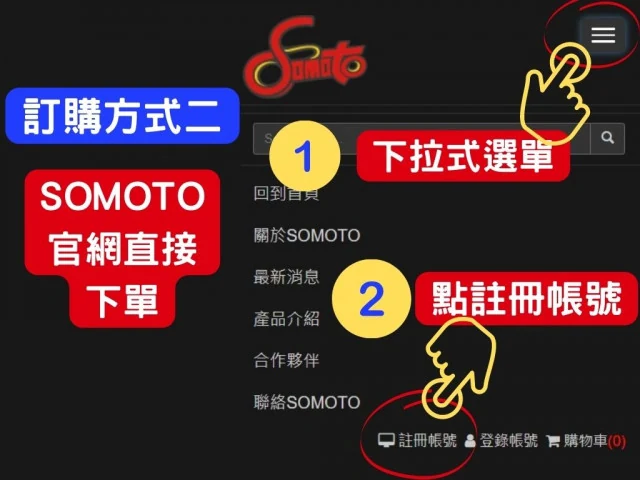SOMOTO產品訂購流程