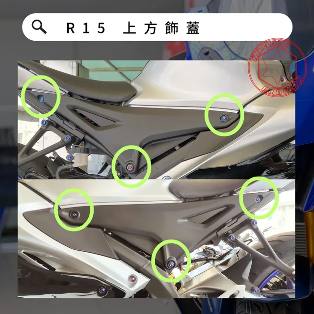 上方飾蓋安裝位置示意,各款式共用參考照片